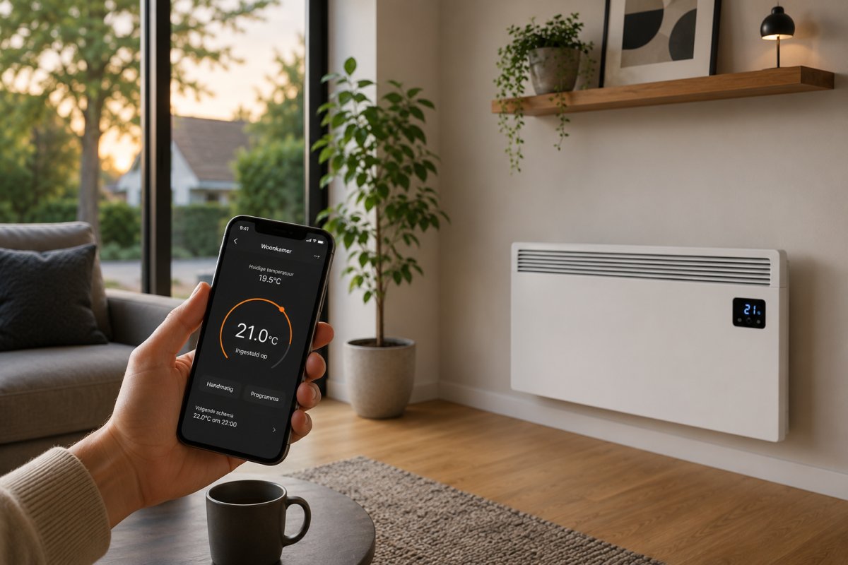 Slimme thermostaat convector: Bediening op afstand
