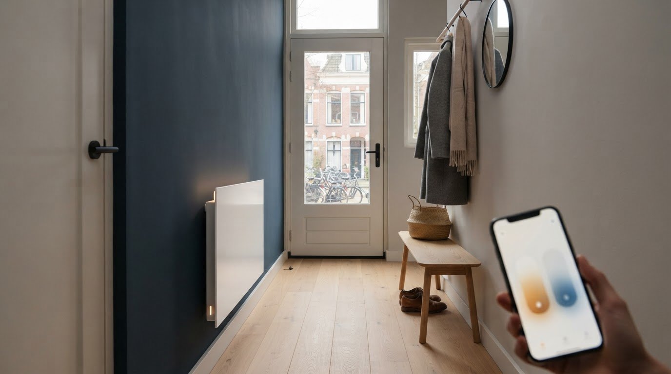 Elektrische kachel voor in de hal: zo kies je de juiste verwarming